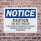Signmission Caution Do Not Enter If Alarm Is Sounding OSHA Notice Sign, Plastic, 14in W x 10in L, 2PK OS-2PACK-NS-P-1014-L-10470 - alternate 6